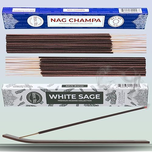 Miniatura 8 de Trumiri Varillas de incienso  Paquete combinado de 35 varillas de incienso  15 Nag Champa + 20 salvia blanca  Insenses  Insents  Incents  Incienso