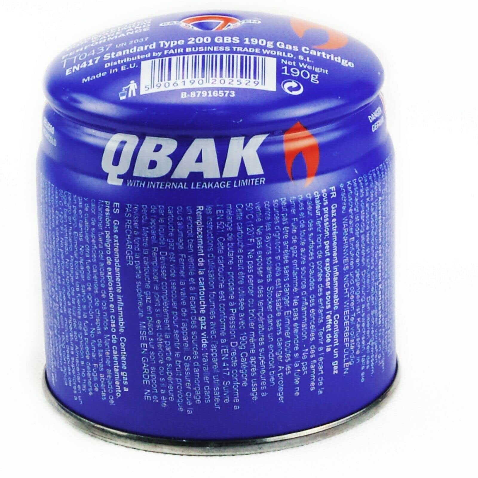 QBAK Hornillo de Camping con Gas, Compacto, Plato para Vientos