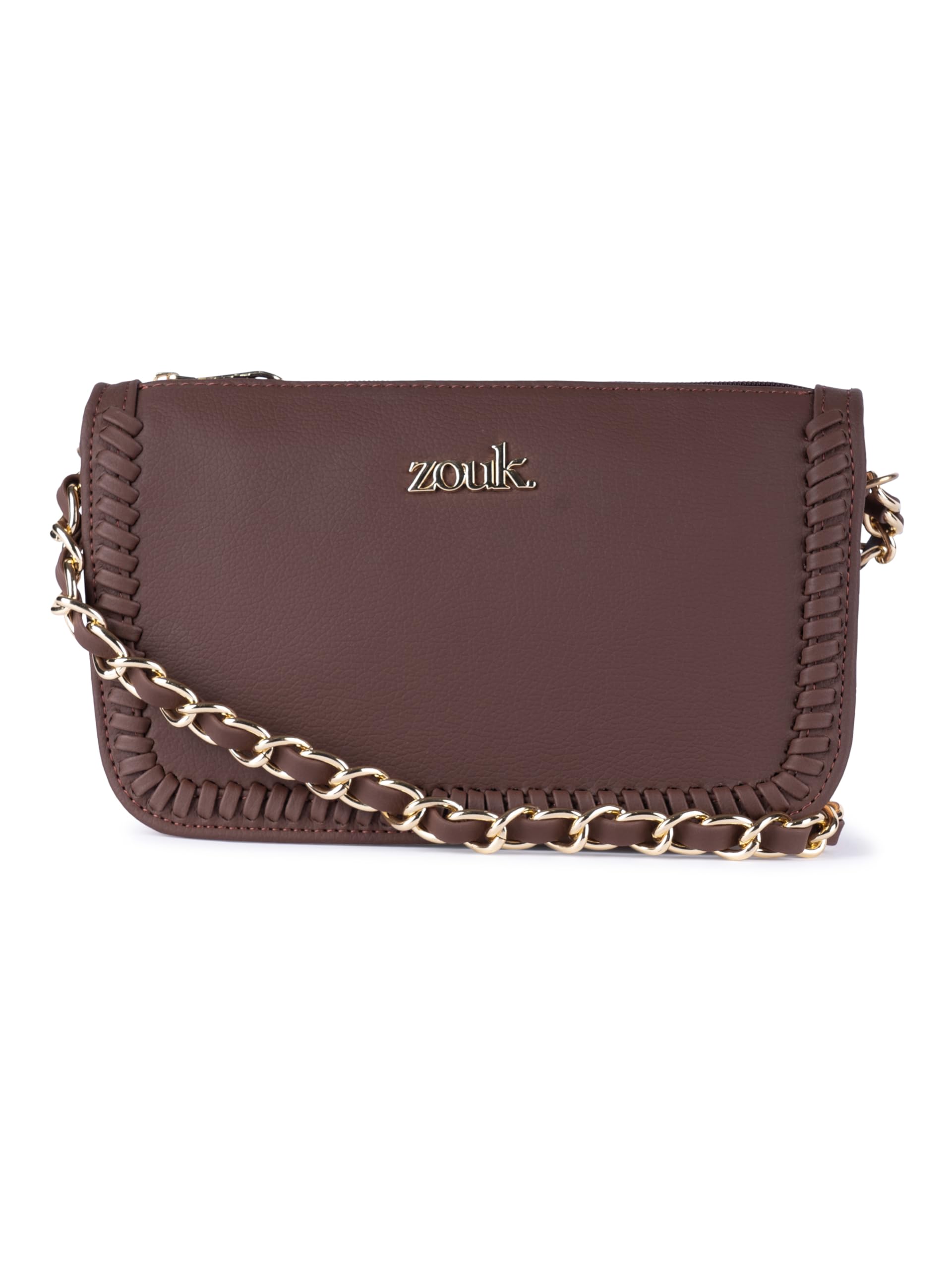 Small Shoulder Bag Bag for Women | Stylish Vegan Leather Shoulder Bag with Gold Chain Handle | Water-Resistant | Chic & Handcrafted Purse |-image-24
