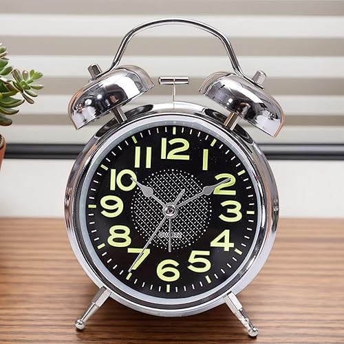 Miniatura 3 de Loud Alarm Clock for Heavy Sleepers Adults,Silent Non Ticking Analog Clock with Backlight,Luminous for Bedroom
