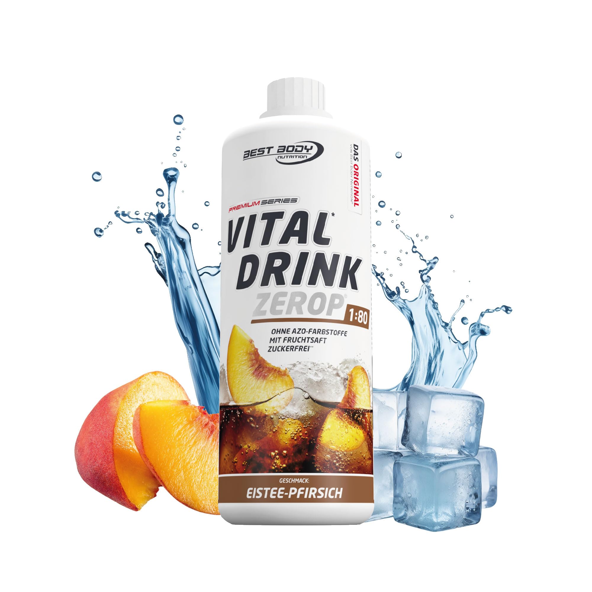 Best Body Nutrition Vital Drink ZEROP® Eistee‑Pfirsich