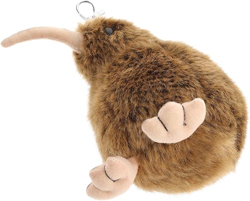 Miniatura 9 de POPETPOP Juguete de peluche de pájaro kiwi muñeca de peluche de pájaro kiwi suave peluche juguetes regalos para mascotas perros cachorros 4.7 in
