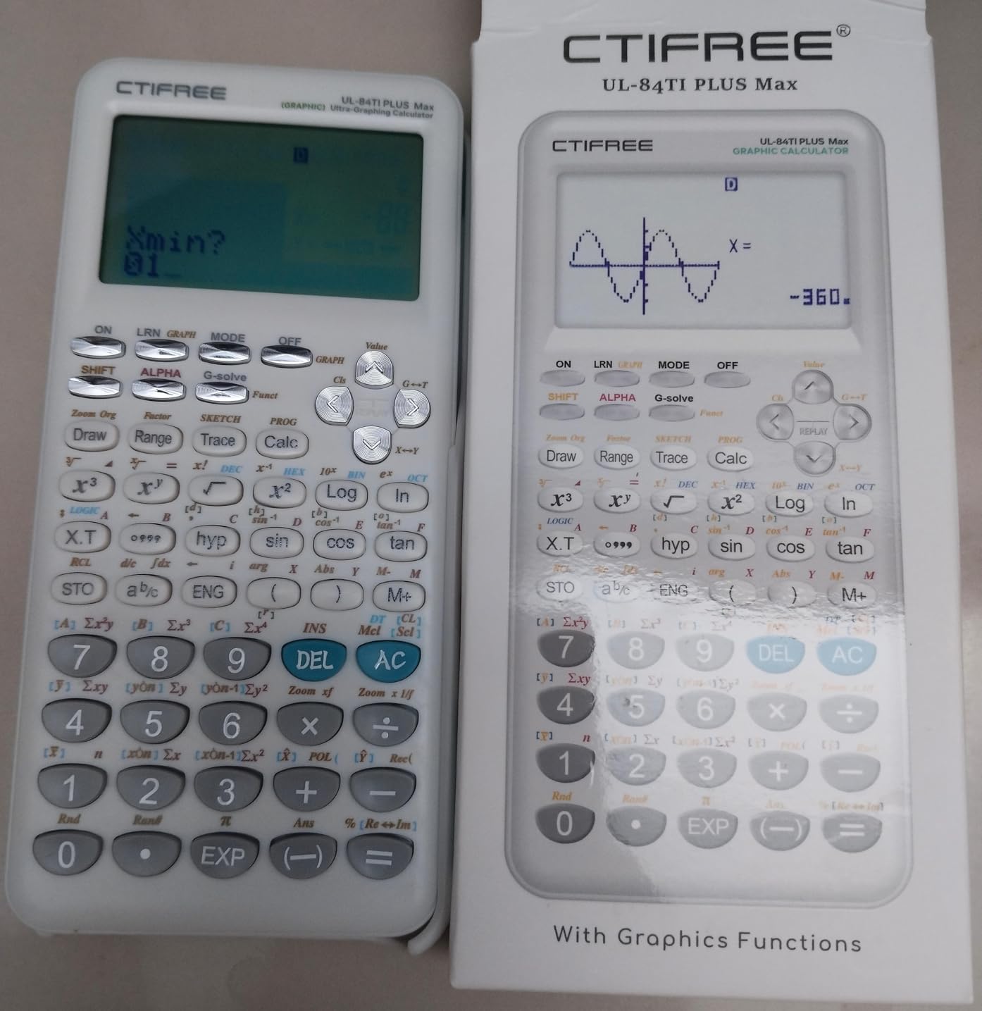 Advanced Graphing Calculator with 360 Functions, Programmable ...