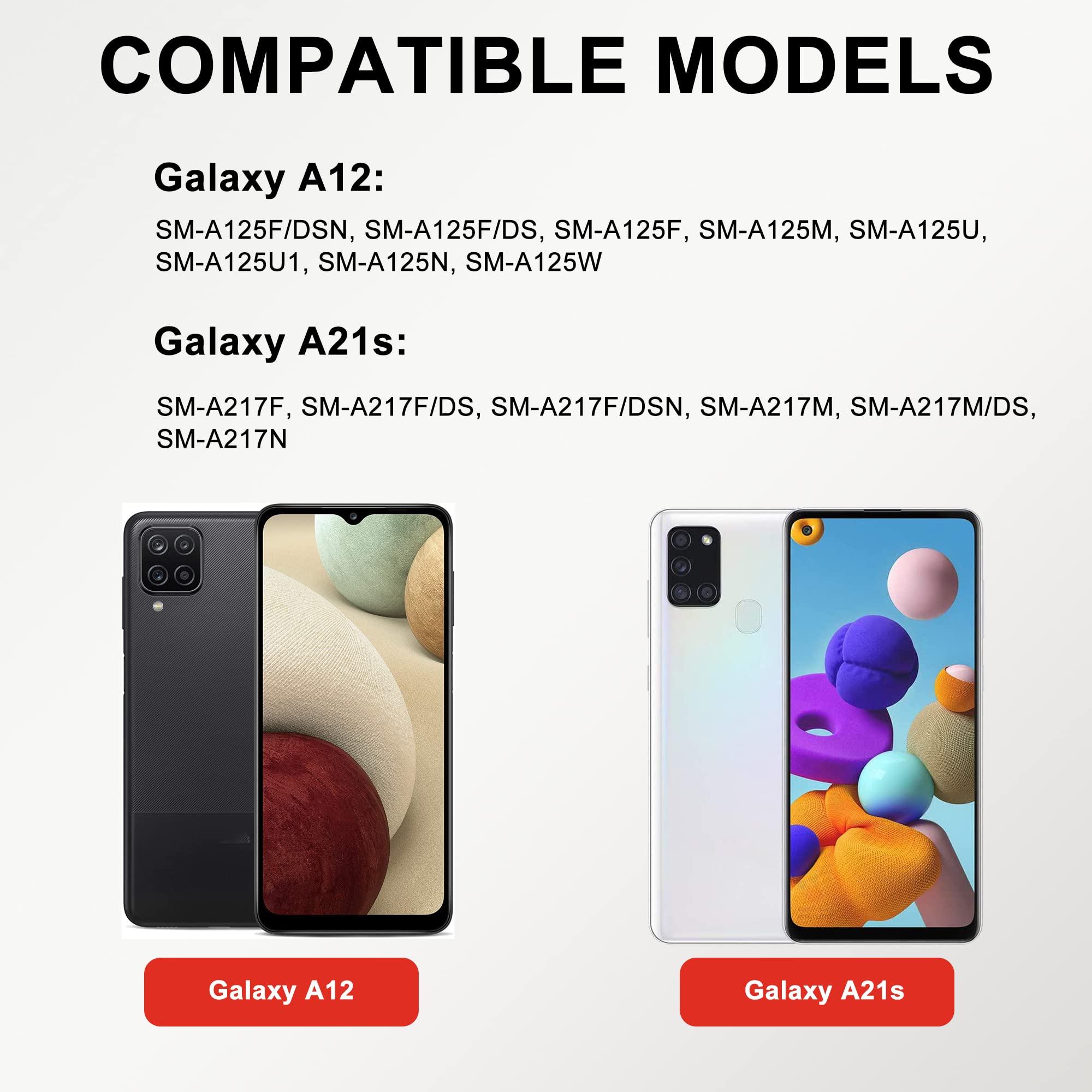 MAXSHARKS Fit for Galaxy A12 A21s Battery Replacement, with Installation Manual, EB-BA217ABY Battery for Samsung Galaxy A12 & A21s, with Repair Toolkit