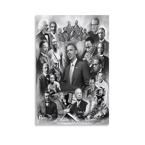 Great African Americans Men President Leaders Poster,Black History Month Posters