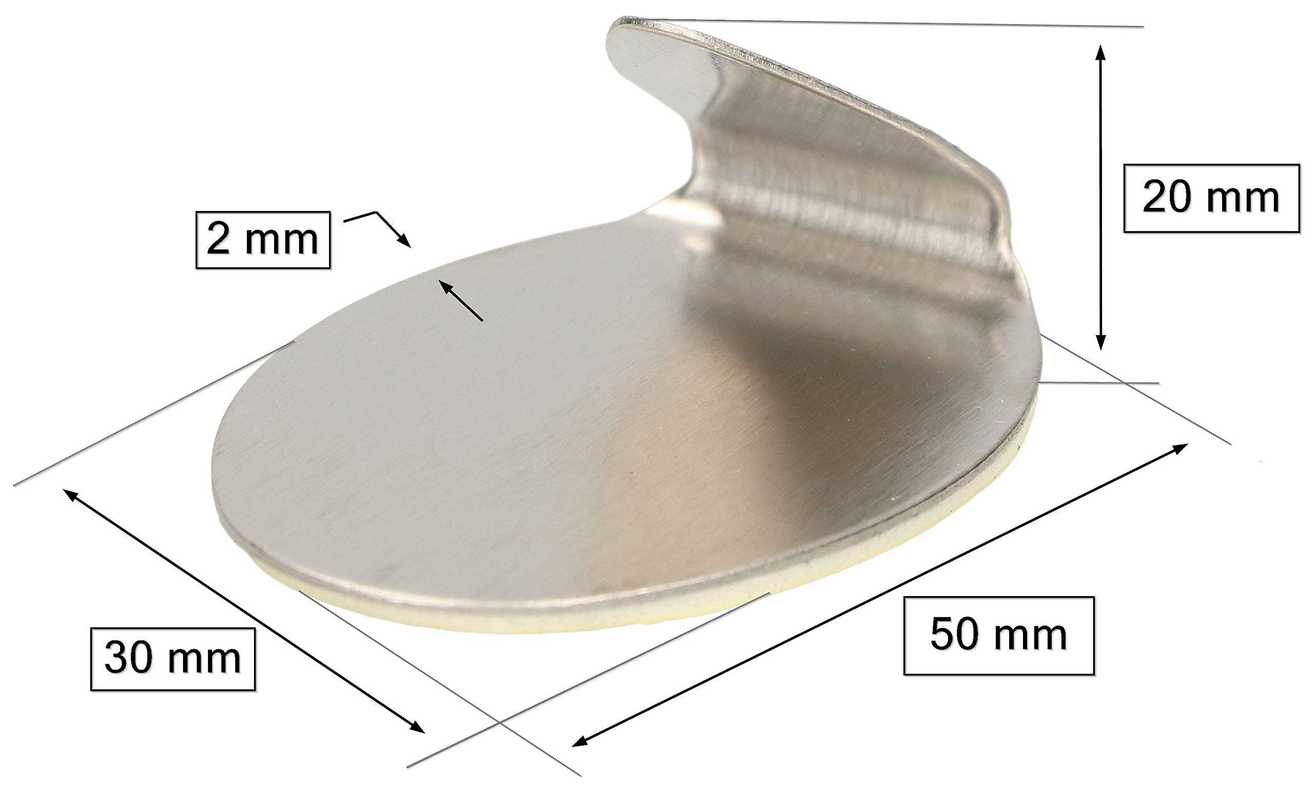 Set Di 2 Ganci Ovali Da 3 M In Acciaio Inox Verniciato - Nero - Tendance - Foto 12