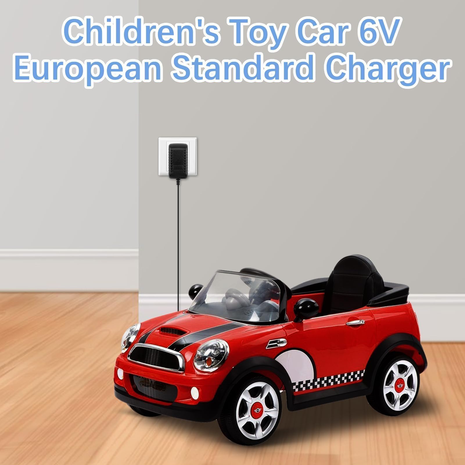 Chargeur 12V Pour Voiture Électrique Enfant – Compatible SUV, ATV, Moto Quad, Connecteur 5,5x2,5 Mm, Protection Intégrée
