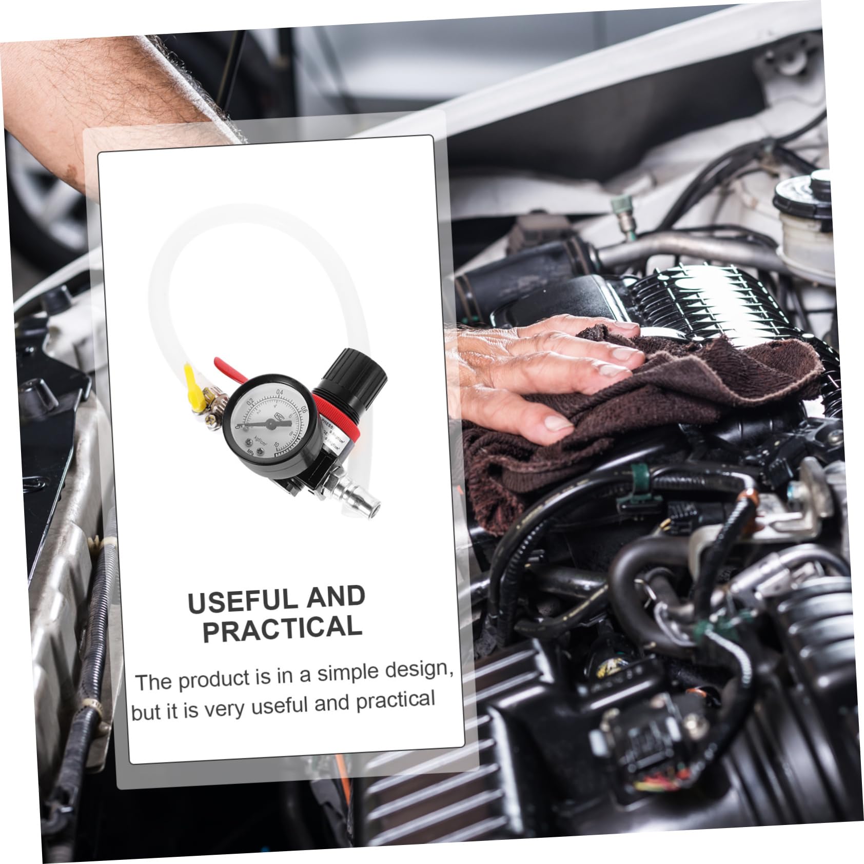 Alipis Engine Leak Detector Tool Water Tank Leak Tester 50cm Gauge for Coolant System Easy to Use