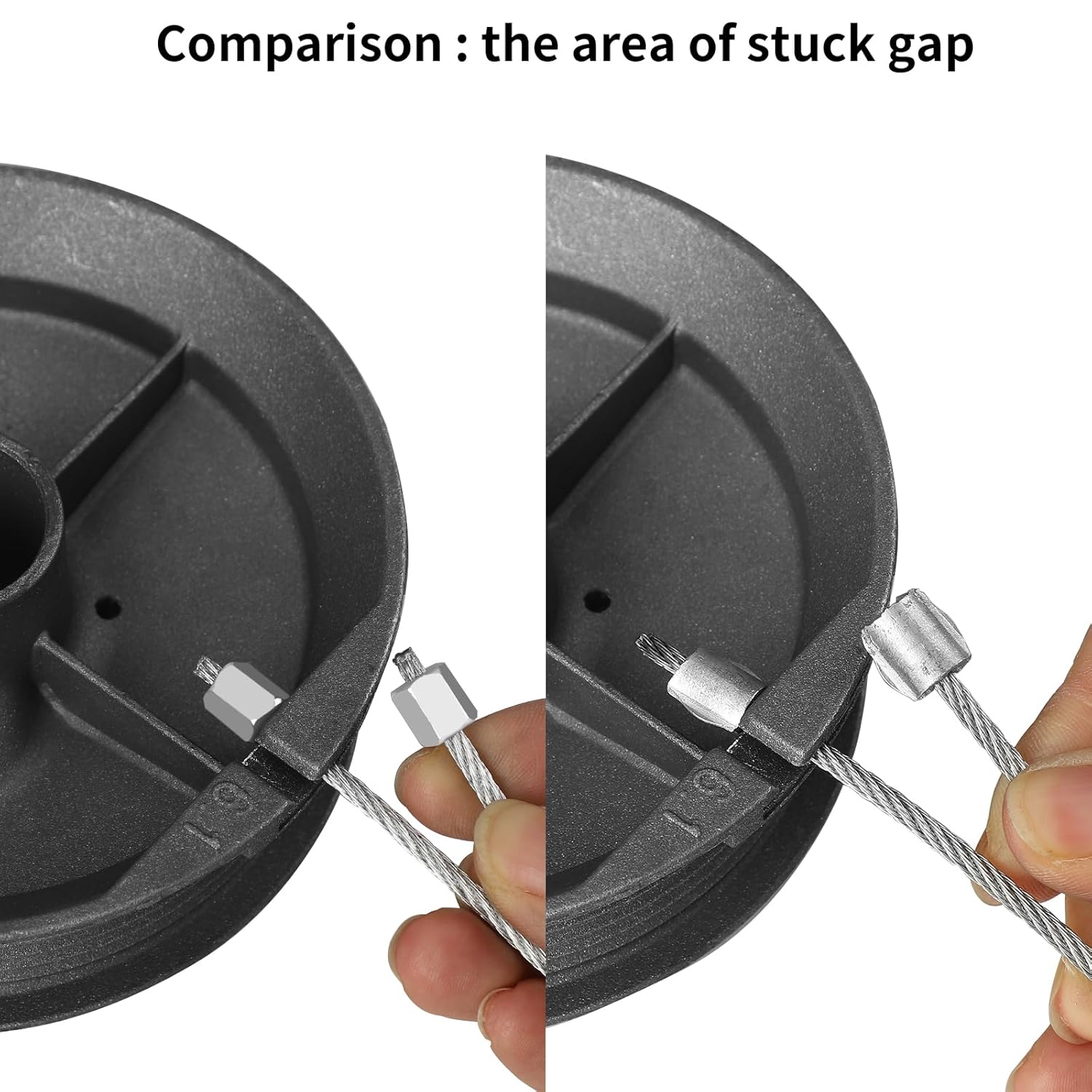 Heavy Duty Garage Door Torsion Spring Cable, 8.6 ft x 1/8" Spring Wire Rope, Galvanized Spring Cable Replacement, Fits 7ft Garage Doors (2 Pack)