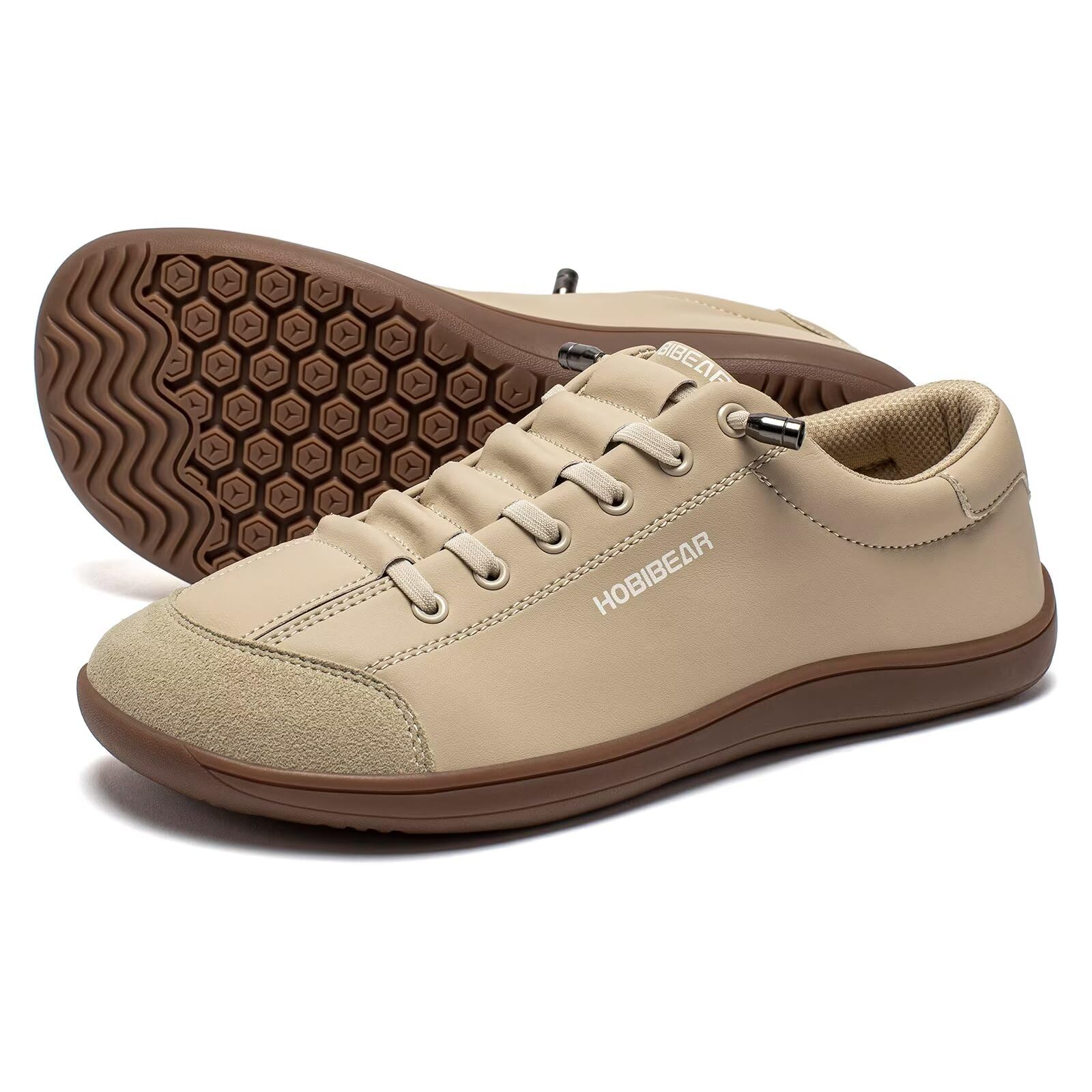 HOBIBEAR Chaussures pieds nus pour homme et femme | Zero Drop | Chaussures larges en cuir minimaliste Trail Running Walking