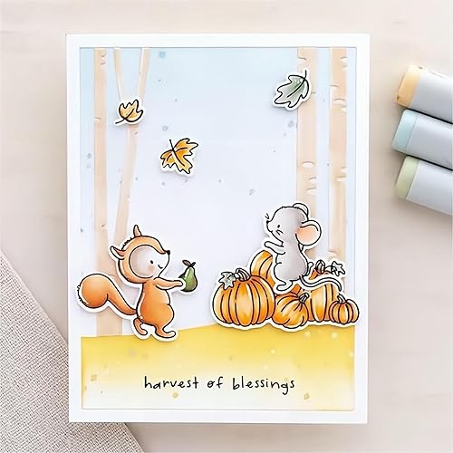 Miniatura 5 de Happy Turky Day for Christmas - Juego de sellos y troqueles de silicona transparente para hacer tarjetas, troqueles de corte, plantillas de corte