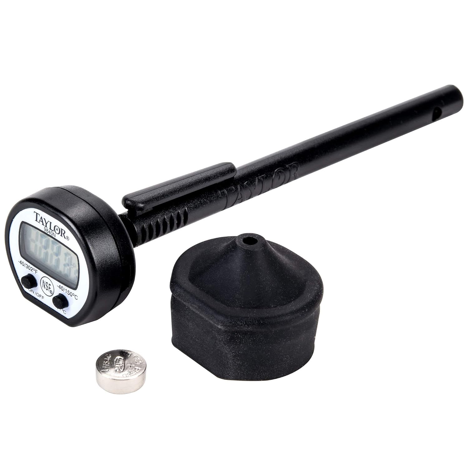 Taylor Precision 9840RB Instant Read Pocket Thermometer, NSF (-40° to 302°F Temperature Range), 2 Pack