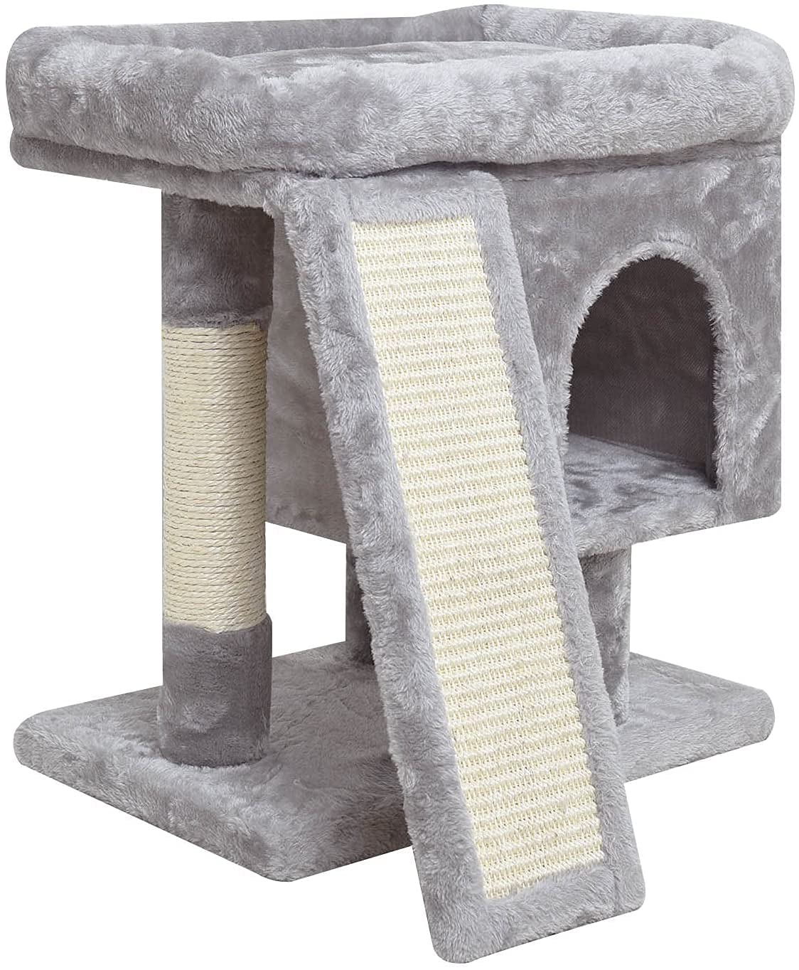 SYANDLVY Small Cat Tree for Indoor Cats, Modern Cat Activity Tower with
