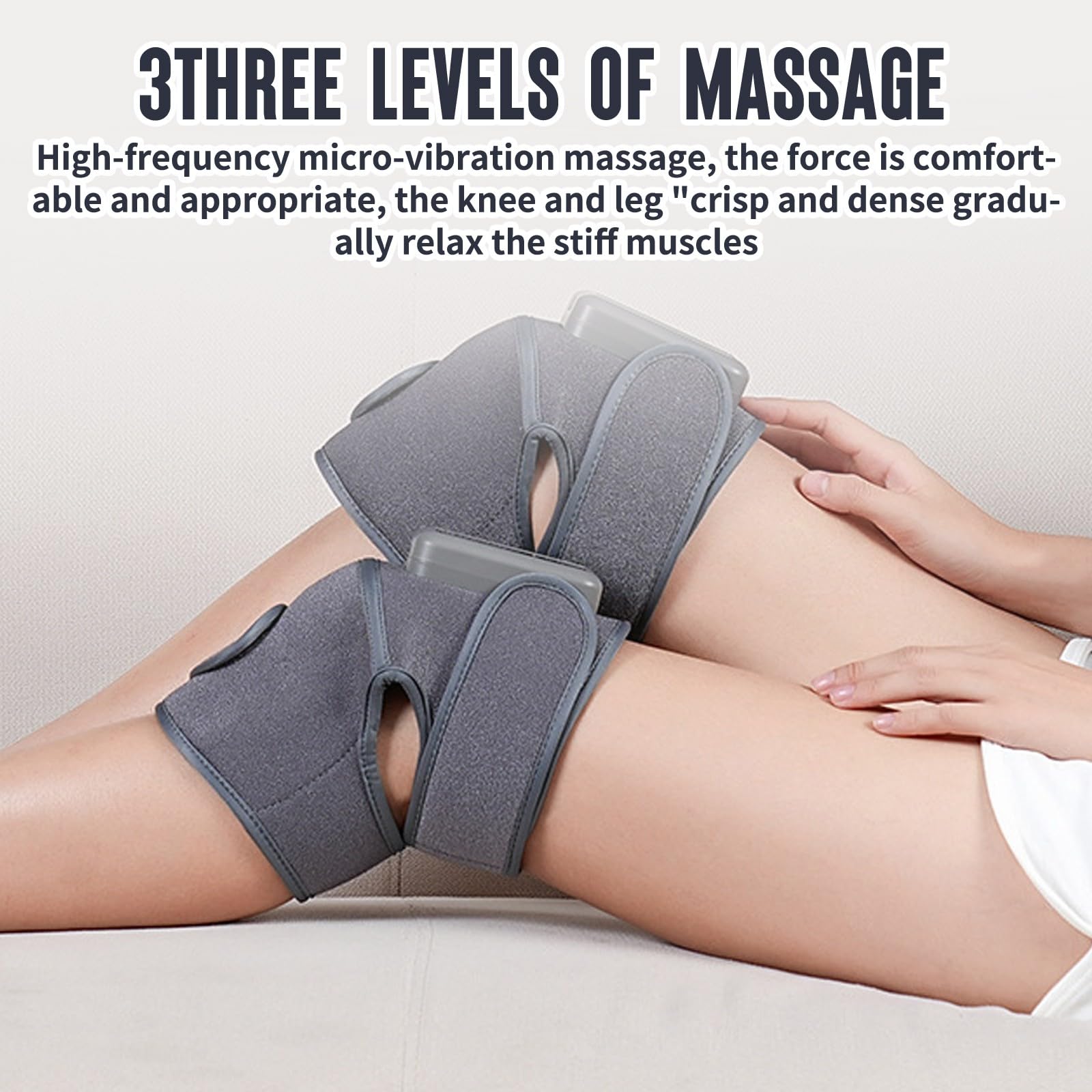 Masajeador de Rodilla, Calor infrarrojo lejano, Rodillera calentada, Adecuado para Rodillas, Hombros y Codos, Masaje y compresa Caliente, compresa Caliente con ajenjo, Control táctil