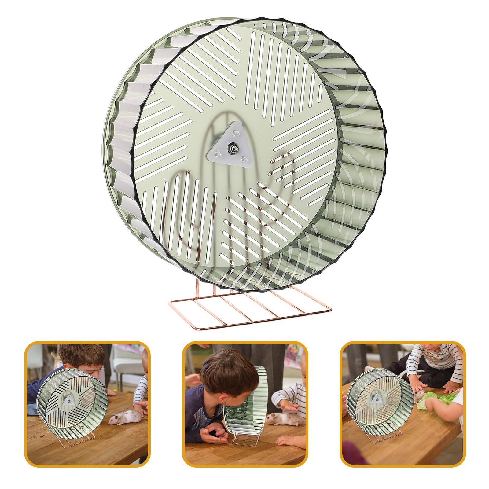 Balacoo Rueda para Erizos y Hámster Soporte Resistente, Accesorio de Ejercicio Silencioso para Roedores Pequeños en Ambientes Interiores