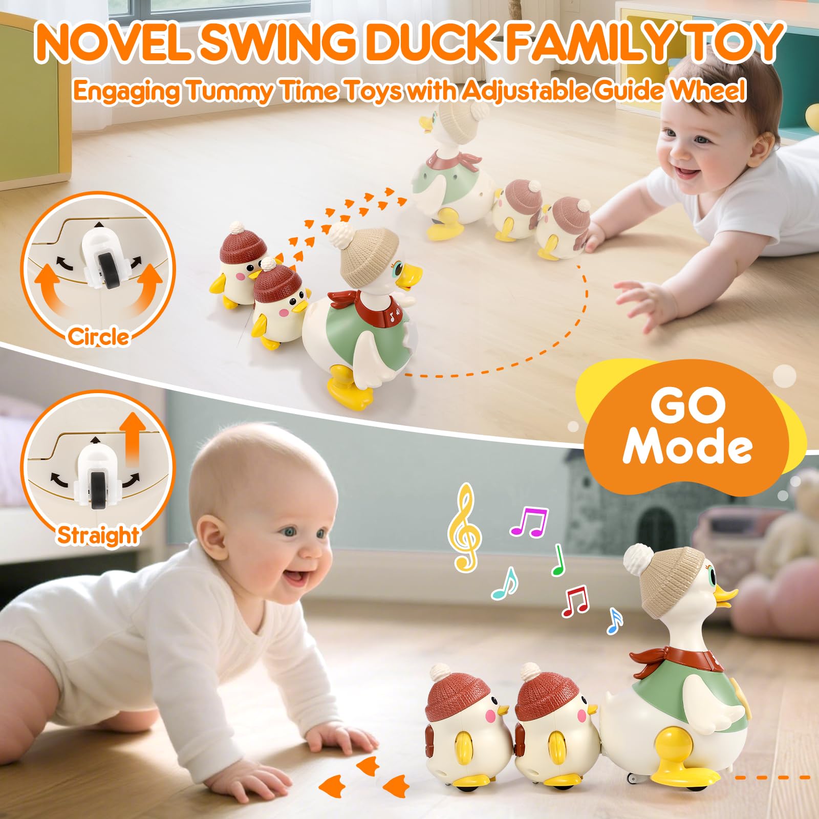 LUDILO Babyspielzeug 6–12 Monate: Ein Muss für Krabbelente für 5, 6, 7, 8, 9, 10, 12, 18 Monate, Babyspielzeug 0–6, 12–18 Monate, Babyspielzeug für Babys