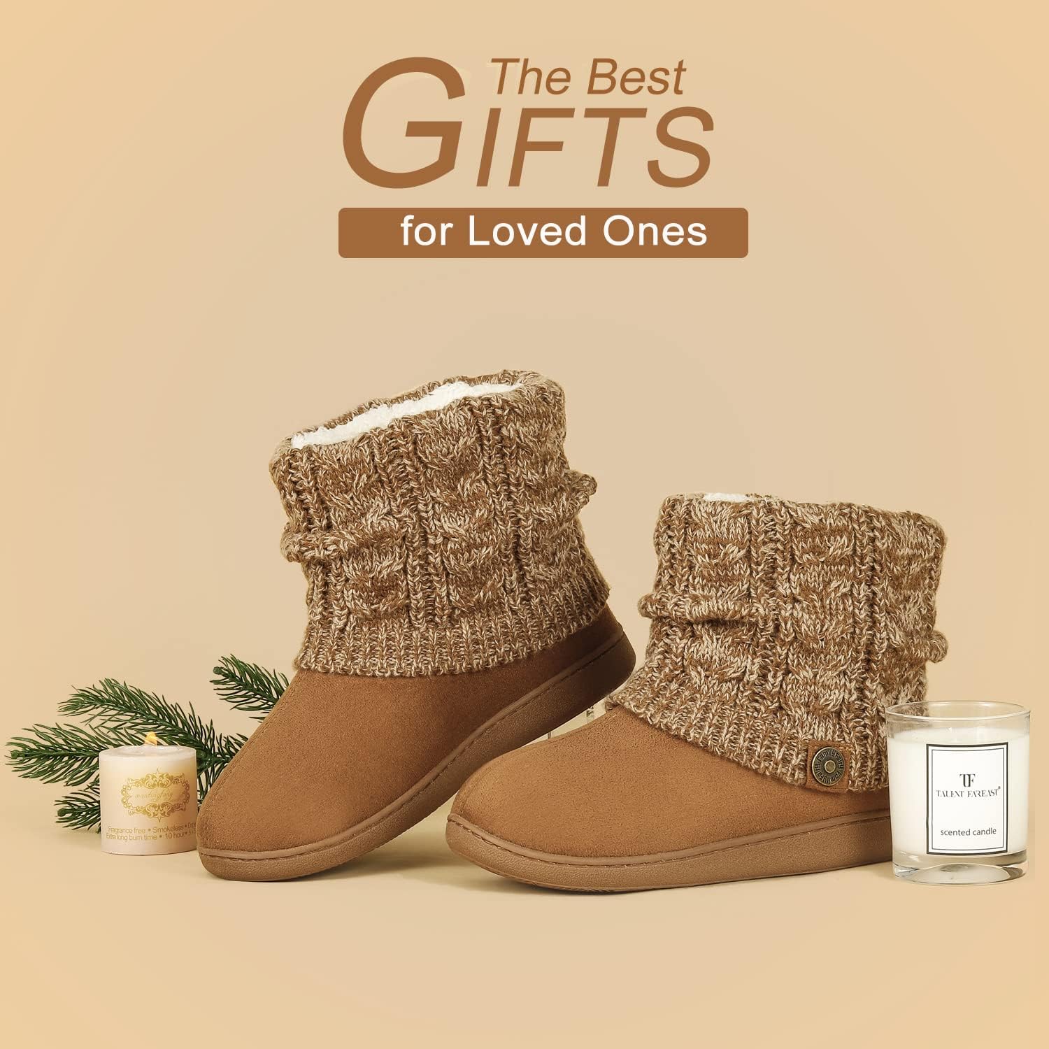 Knit Bootie Slippers