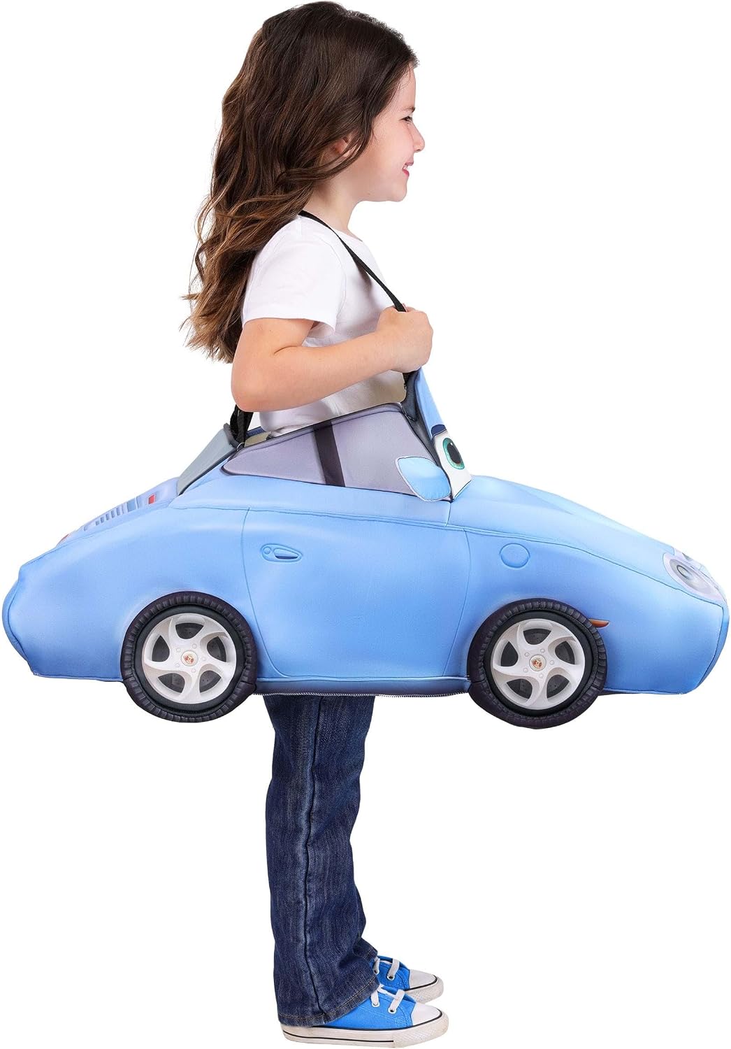 Toddler Disney Pixar CARS Sally Ride-In Costume | Kids Character Tunic with Adjustable Straps for Halloween