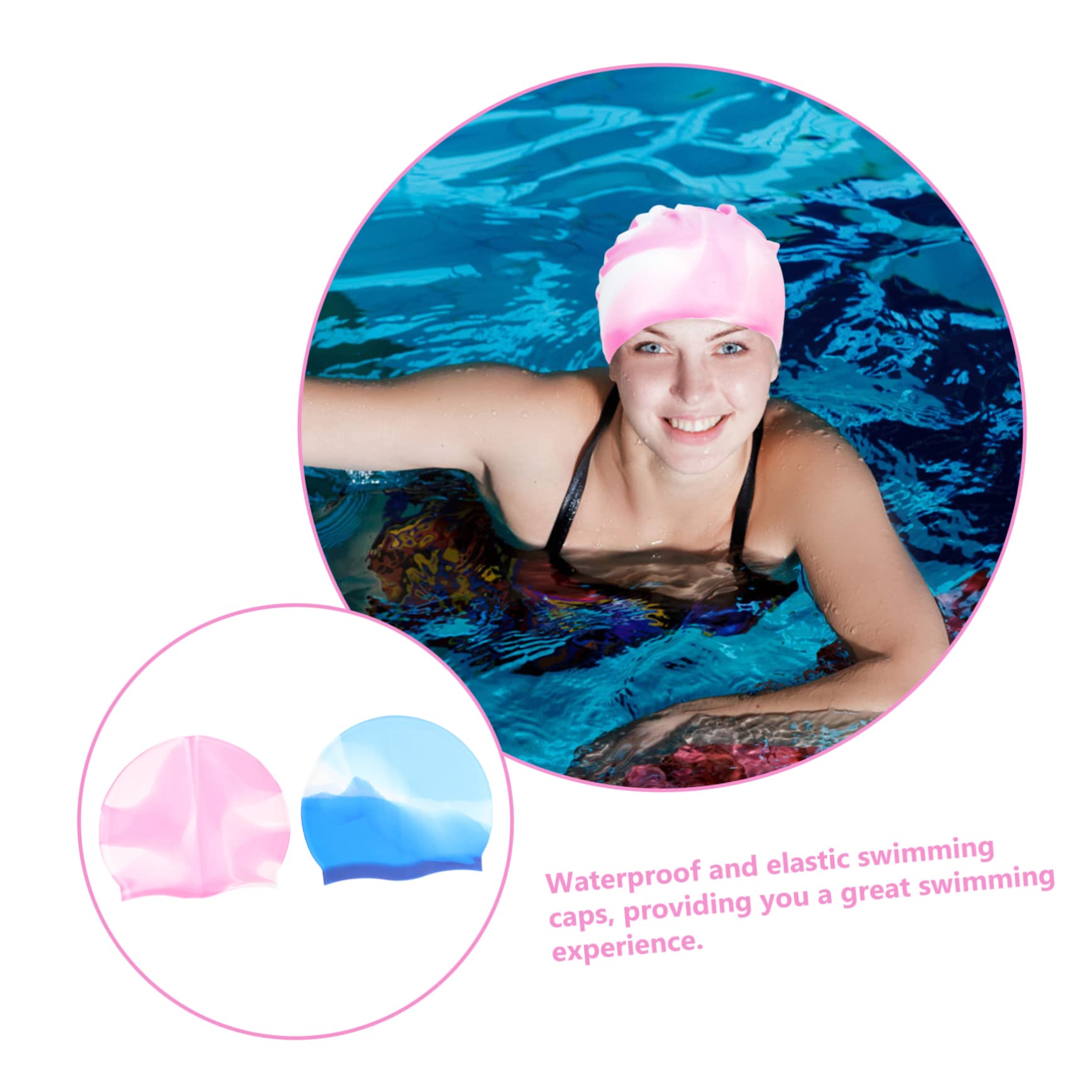 POPETPOP Gorro De Natación De Gorra De Natación para Nadar Sombrero De Natación Gorras Gorros De Baño para Nadando Sombreros Piscina Tapa Gel De Sílice