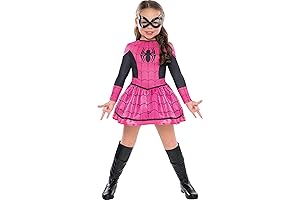 Spider-Girl Costume for Girls in Eye-Catching Pink