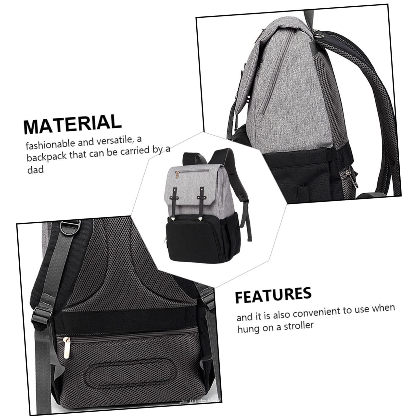 Multifunktions Wickelrucksack Mutter Großes Fassungsvermögen Robustes Material Komfortable Schultergurte Für Alltag Reisen Camping