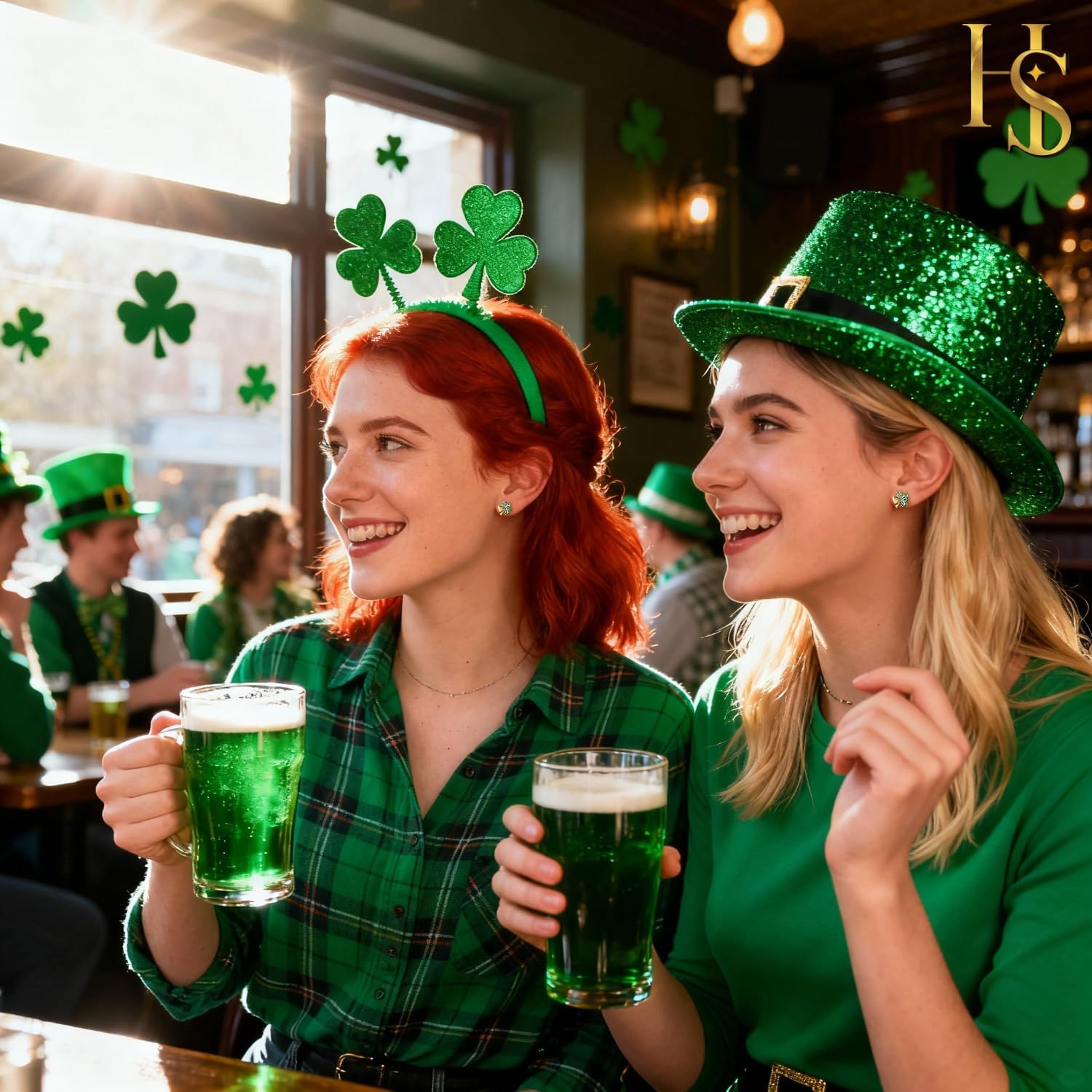 St. Patrick's Day Earrings for Women | Irish Shamrock Earrings | Green Clover Earrings | Lovely Jewelry Gift - Image 5