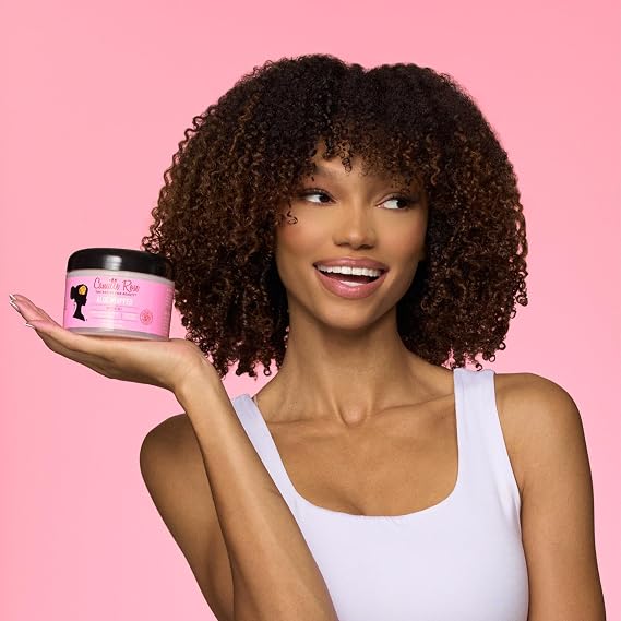 Camille Rose Aloe Whipped Butter Gel Moisture-Rich Styling Gel, Leave-In Conditioner for Curly Hair with Castor Oil, Rosemary Extract, 8 Oz