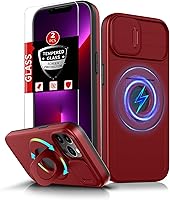 Vista 84 de Funda magnética para iPhone 11 Pro compatible con carga inalámbrica MagSafe, con 2 protectores de pantalla, anillo kickstand de 360° integrado +