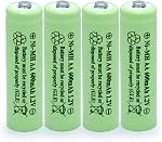 AA Ni-MH 600mAh 1.2V Rechargable Solar Light Batteries for Outdoor Solar Lamps Garden Lights Remotes Mice(8Pcs)