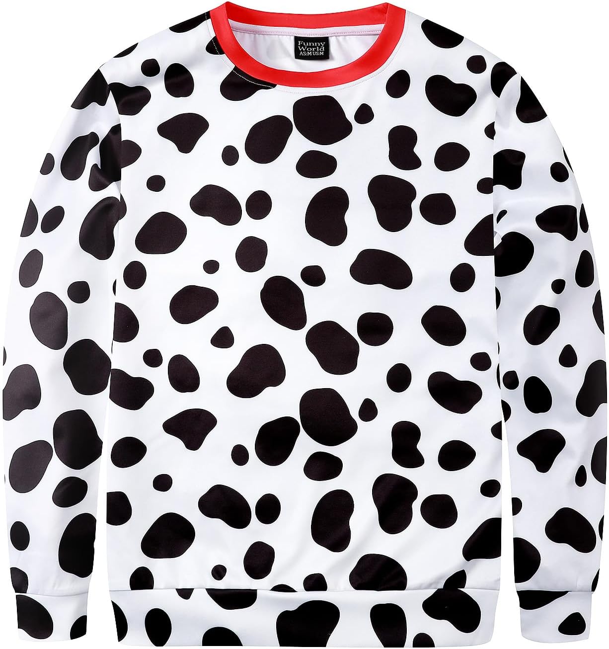 Funny World Men's Animal Print Sweatshirts Long Sleeve Graphic Halloween Cosplay Shirts