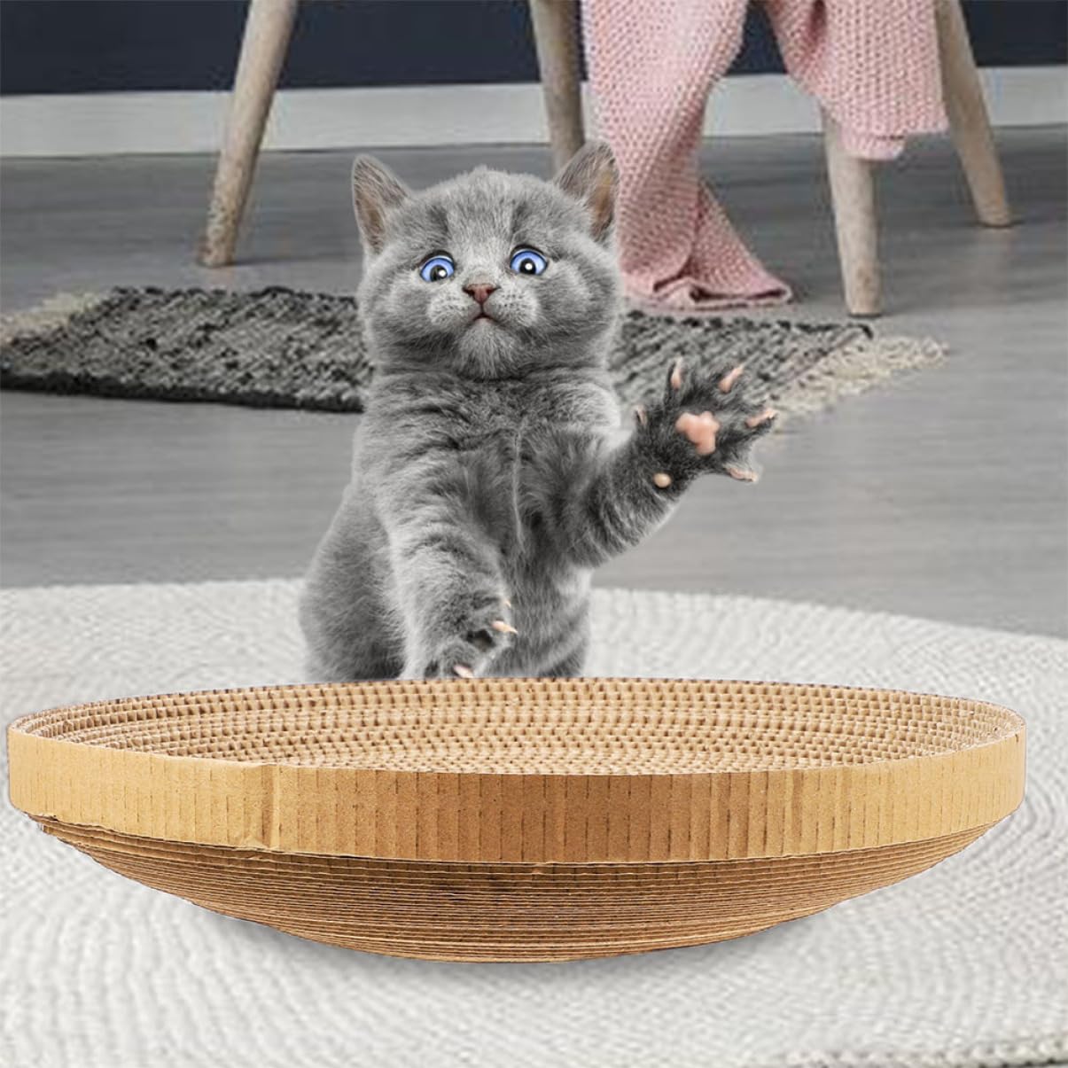 Toddmomy 2 Stück Kratzbrett für Katzen Karton Ersatzpad für Kratzmöbel Langlebig und Unterhaltsam für Möbel und Teppichschutz