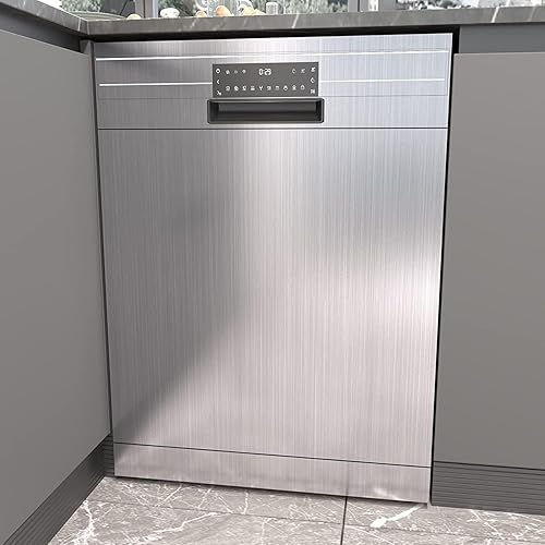 Miniatura 6 de VIOPVERY Papel adhesivo de acero inoxidable plateado de 35 x 197 pulgadas, papel de pared para despegar y pegar, impermeable, fácil de quitar,