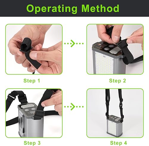 Miniatura 8 de Linterna frontal LED recargable de 40 W de alto lúmenes, 20000 mAh, ultra brillante, impermeable, con carcasa de aleación de aluminio y luz lateral,