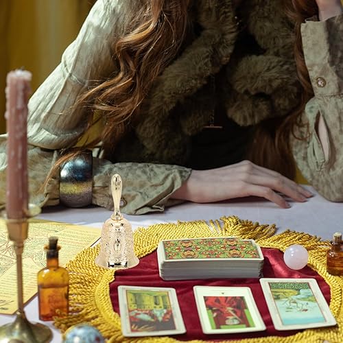 Miniatura 8 de Campana de mano de latón, campanilla de boda, campana, campana, alarma, campana, campana, decorativa, restaurante, artesanía decorativa para