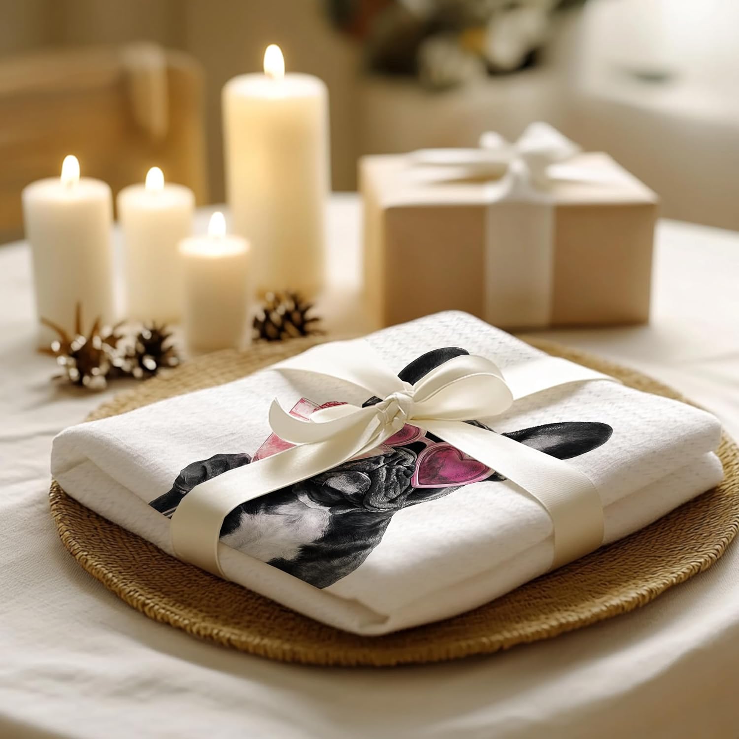 Cabana Bro French Bulldog Gifts Kitchen Towels, French Bulldog Gifts for Women Men Decorative Hand Towels for Bathroom, Funny Frenchie Cocktail Dish Tea Towels for Kitchen, 16x24 Inch - Image 5