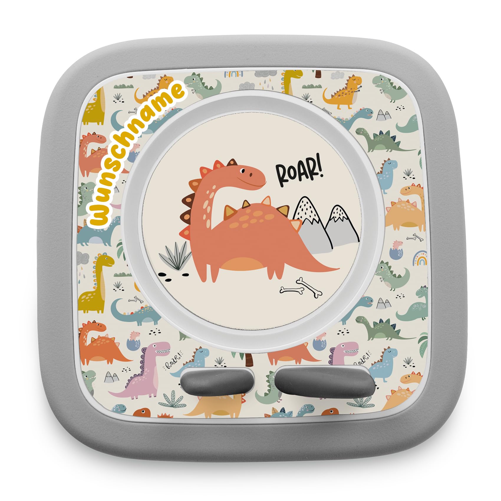 yabaduu Protective Film Compatible with Toniebox 2 Accessories Perfect Fit Self-Adhesive Protective Case with Anti-Scratch Design for Kids Y015 (07 Dinosaurs, with Name) — image 1