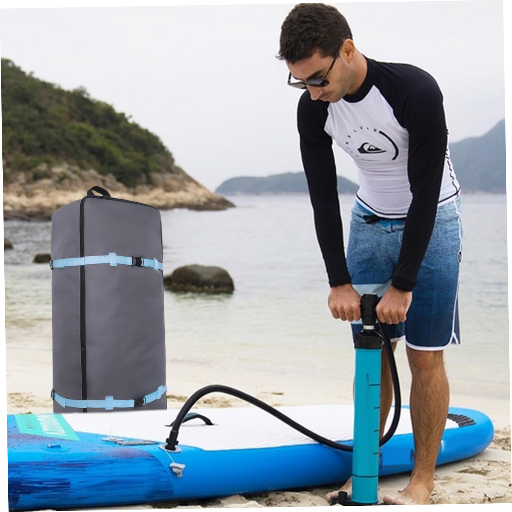 Paddelbrettbeutel, Oxford -Stoffpaddel -Board -Rucksack mit Griff & Schnalle -Gurt, wasserdicht