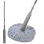 Lifelong Self-Wringing Mop with Microfiber Strands for Cleaning Floor | Moppers for Floor Cleaning | Mopping Stick | Twist Mop with Self-Squeezer for Home | Ideal for All Type of Floors (LLETM09)