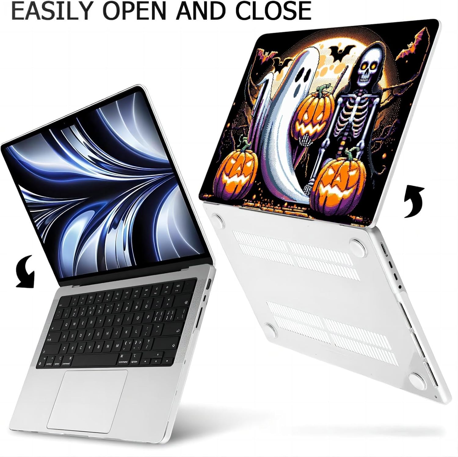 Compatible with MacBook Neo 13-inch, Hard Shell Case with Keyboard Cover and Screen Protector (A3404 A18 Pro chip, 2026 Release) - Ghost MC21408