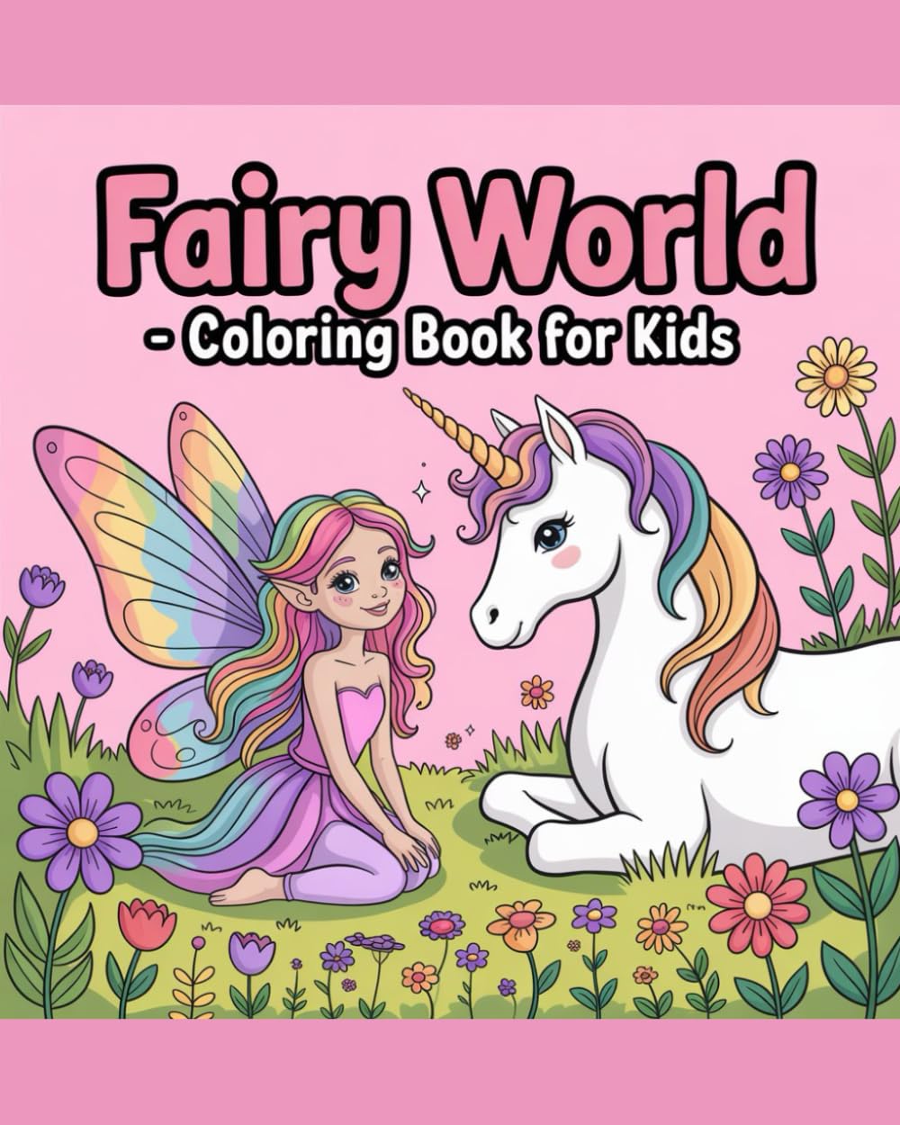 Fairy World: coloring book for kids