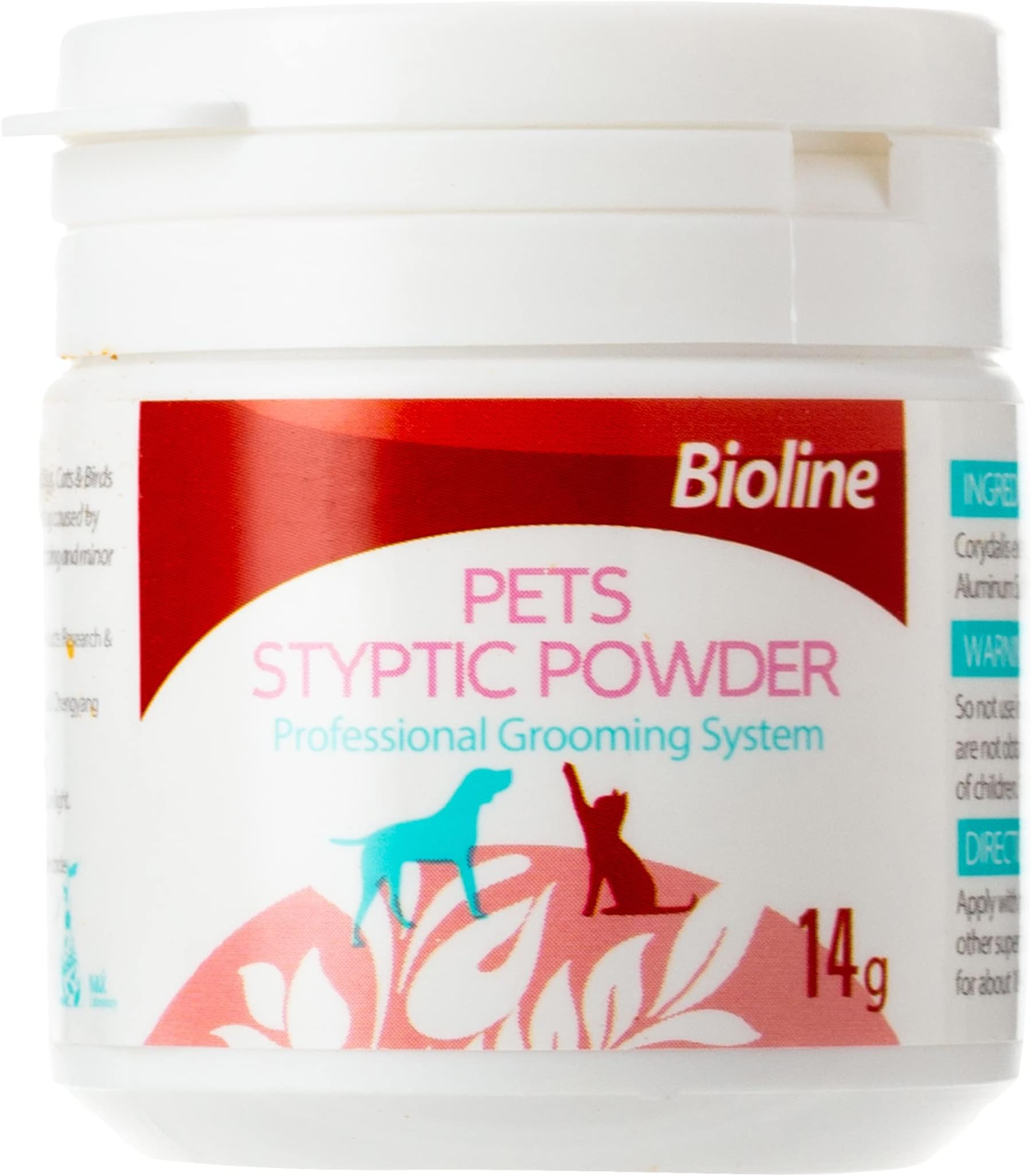 Bioline Stop Bleeding Pets Styptic Powder 14 g, Multicolor