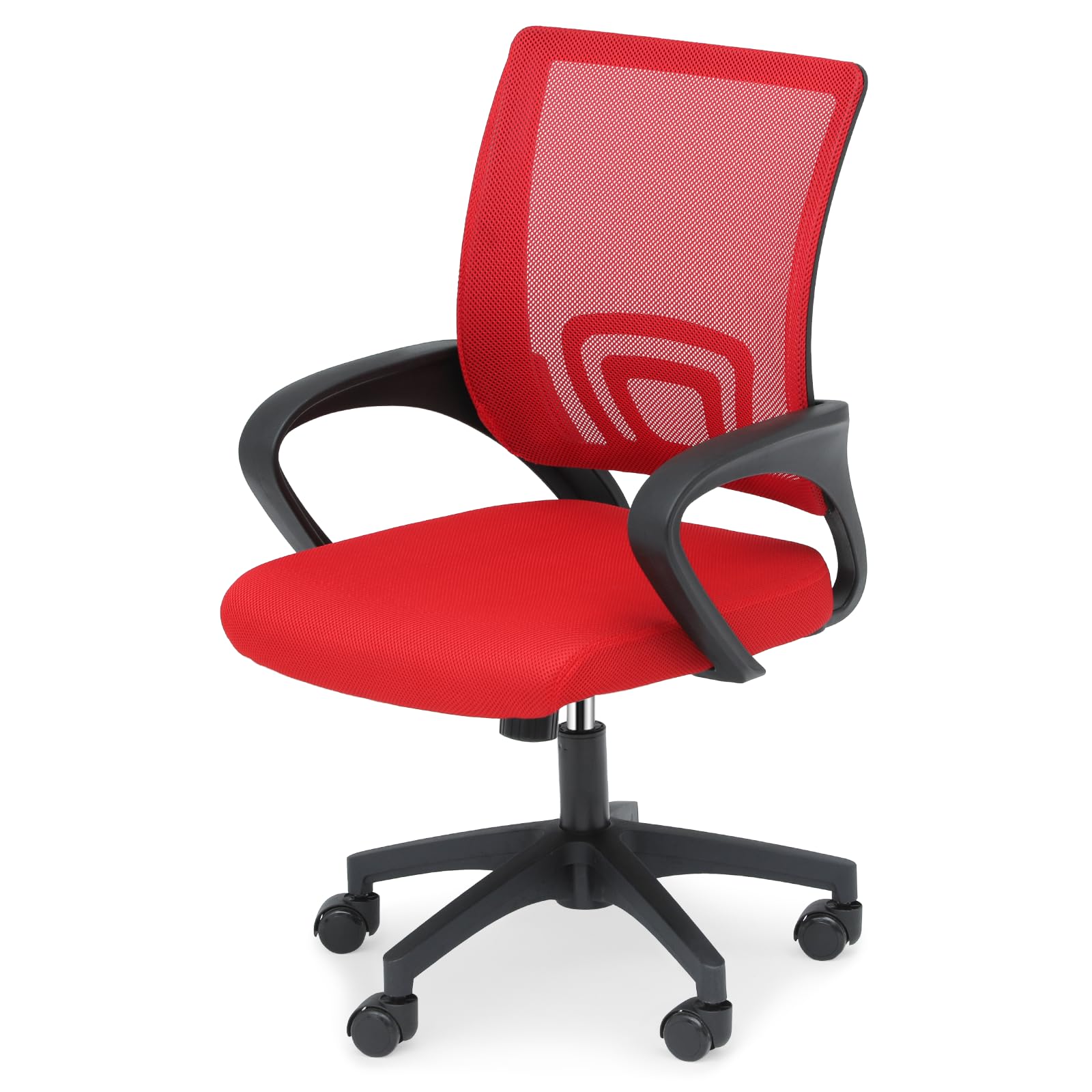 Office Chair Ergonomic - Mesh Desk Chair with Lumbar Support & Wide Seat (300Lbs Capacity) Adjustable Height, Swivel Wheels - for Home Office, Gaming,