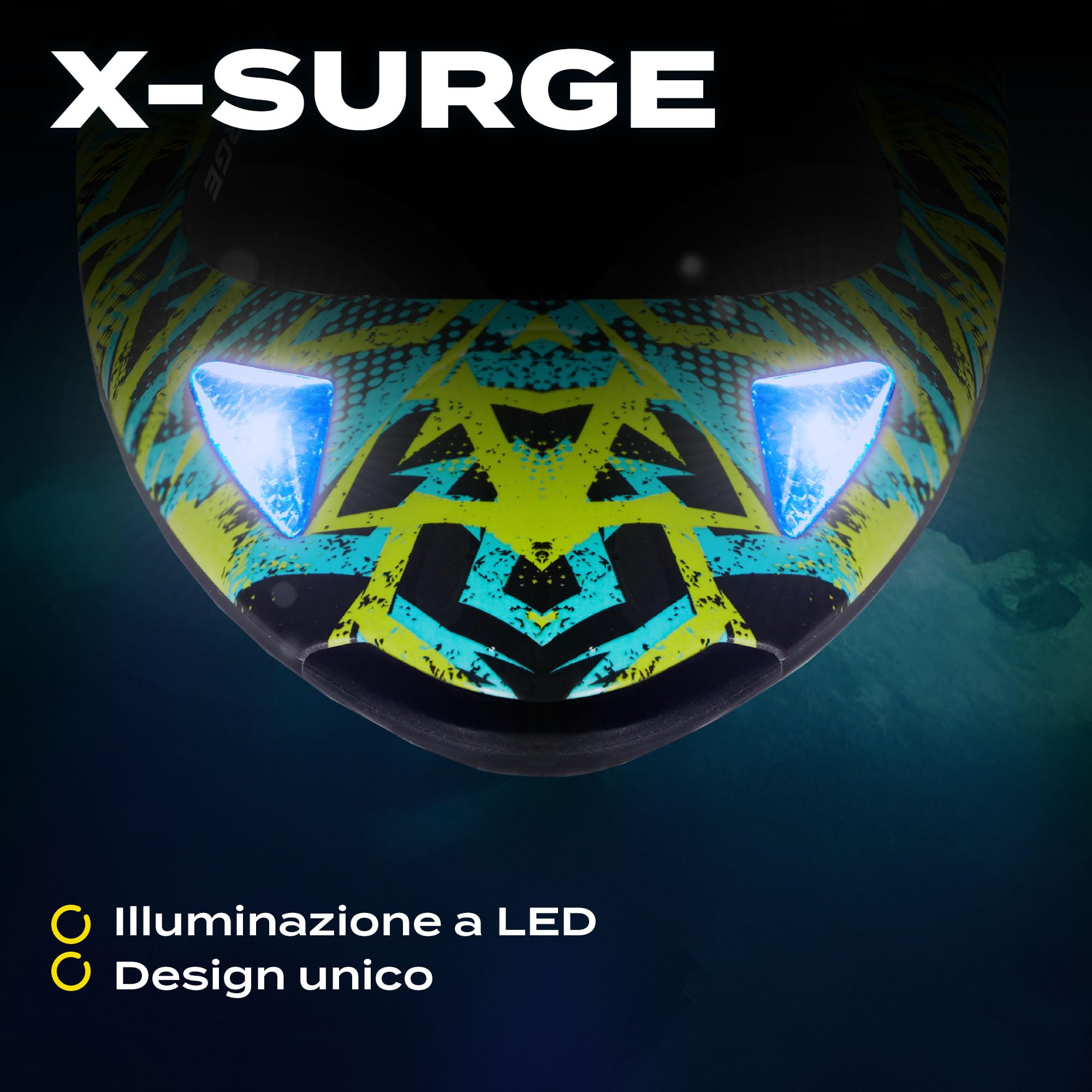 OVERMAX X-SURGE Barca da Corsa RC Telecomandata con Luce LED 35 km/h 1200 mAh Batterie 30 min di Divertimento Controllo Velocità Portata fino a 100 m, Giocattolo per Piscine e Laghi