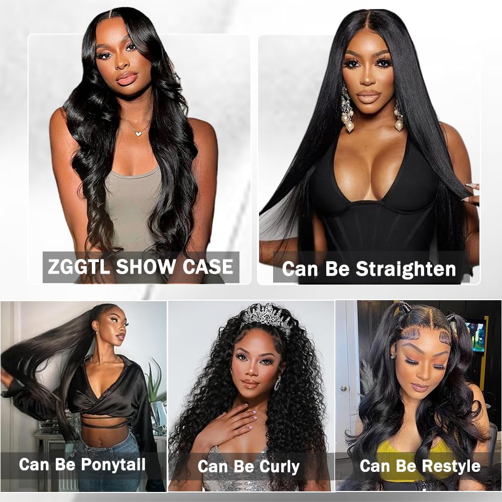 Body Wave Bundles Human Hair 18 20 22 24Inch 12A Brazilian Quick Weave Double Weft Natural Black for Women Hair Extensions
