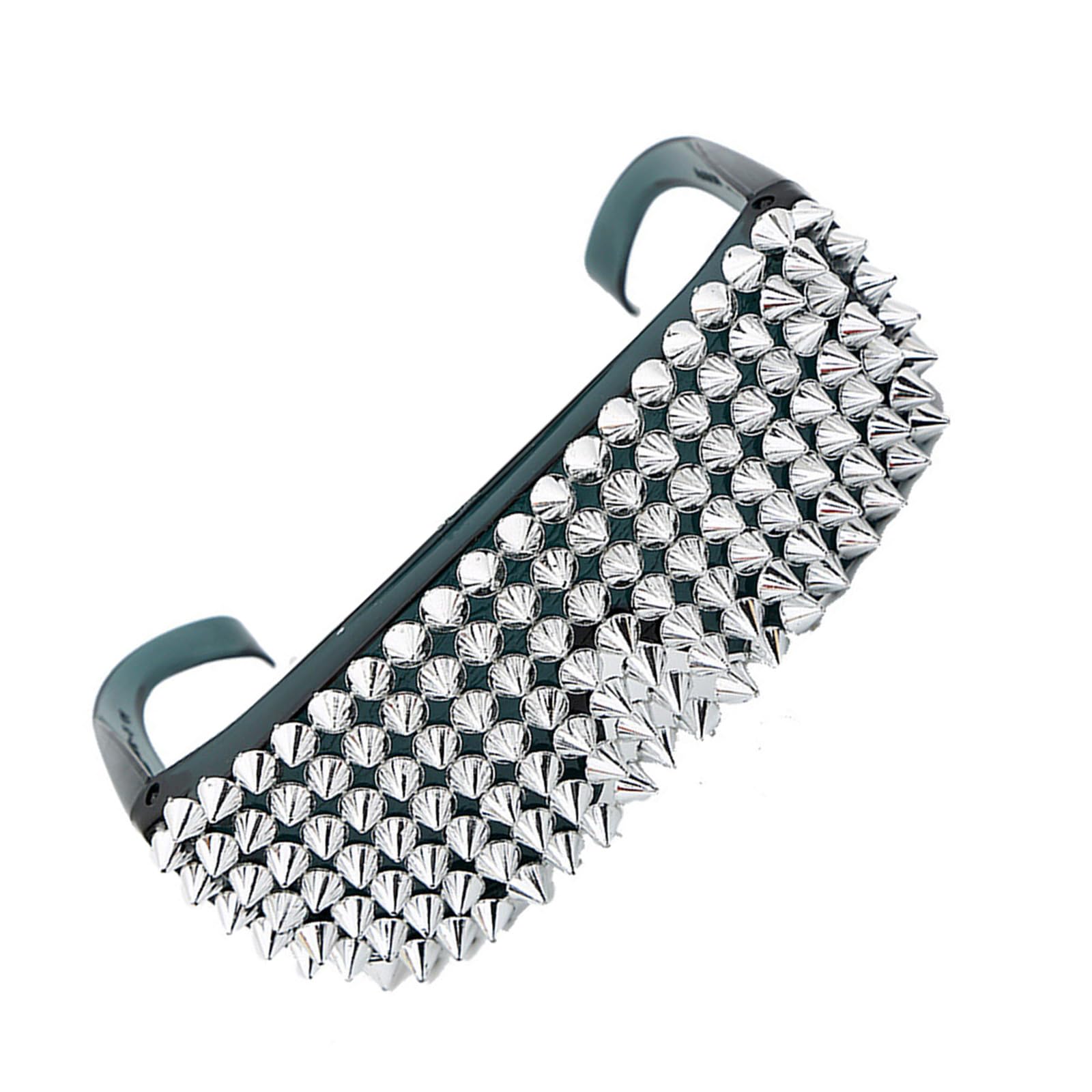 NUEAYMS Hiphop Dance Sun Glasses With Full Studded Fashionable Novelty Rivet Eyewears Punk Styles Glasses For Party Wear