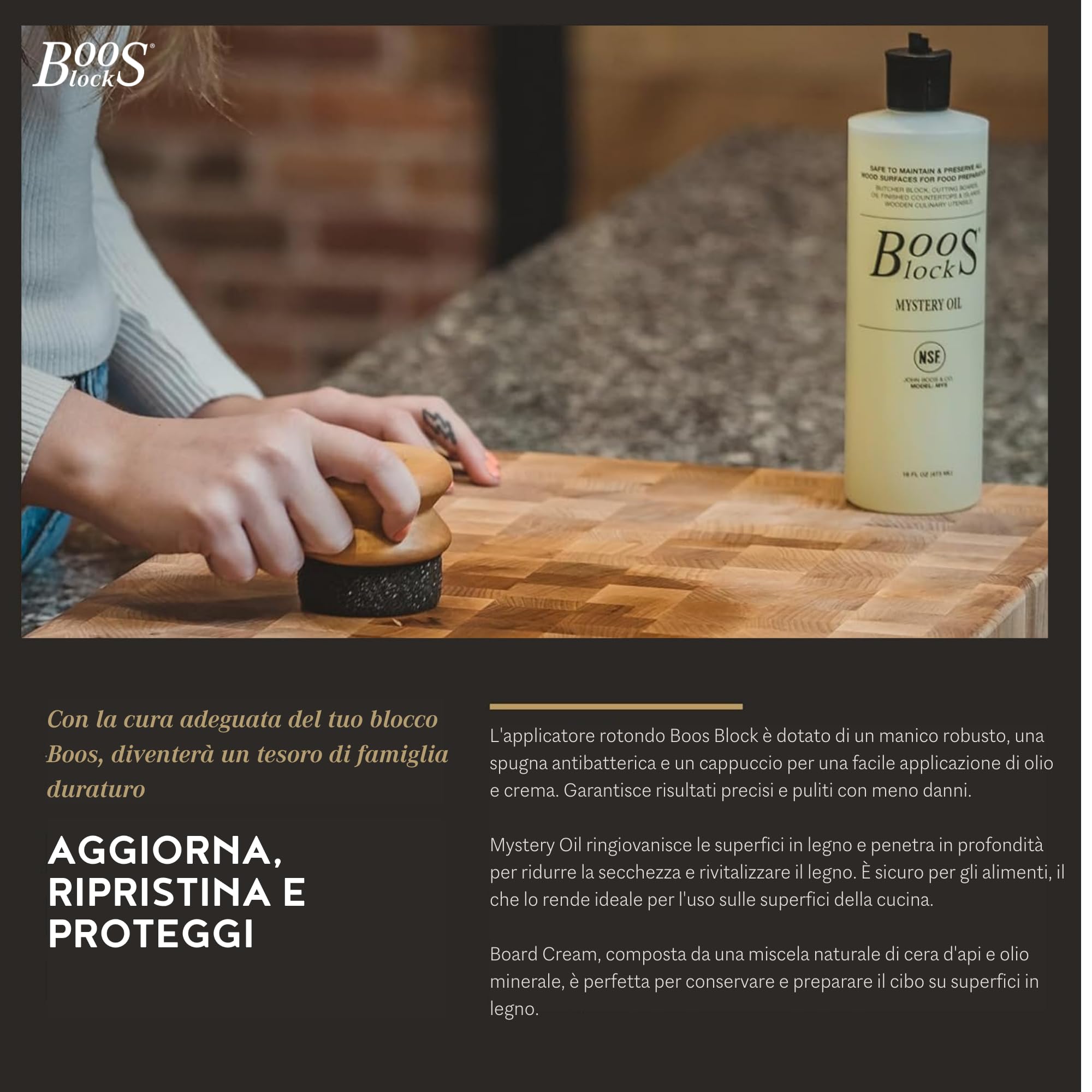 Boos Block - Tagliere in legno di noce, blocco da macellaio sicuro, extra large 61 x 45 x 3,8 cm