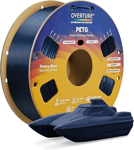 Vista 79 de Overture Petg - Filamento de 0.07 pulgadas con superficie de construcción 3D 7.87 x 7.87 pulgadas, consumibles para impresora 3D, carrete de 2.2 2.2