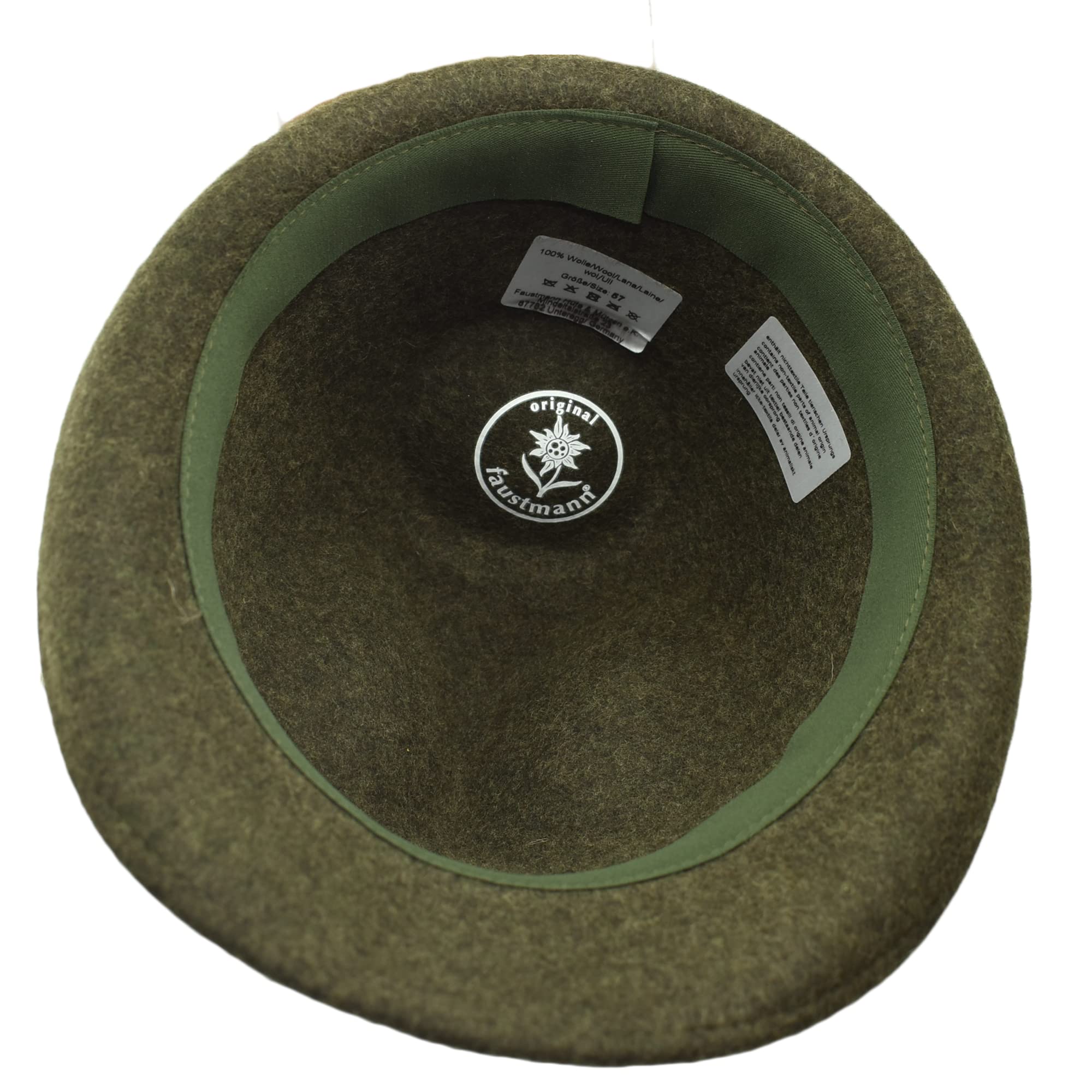 Melegari Cappello Tirolese Dreispitzhut Stella Alpina | Cappello da Montagna | Cappello Alpino | Uomo Donna | Estate/Inverno