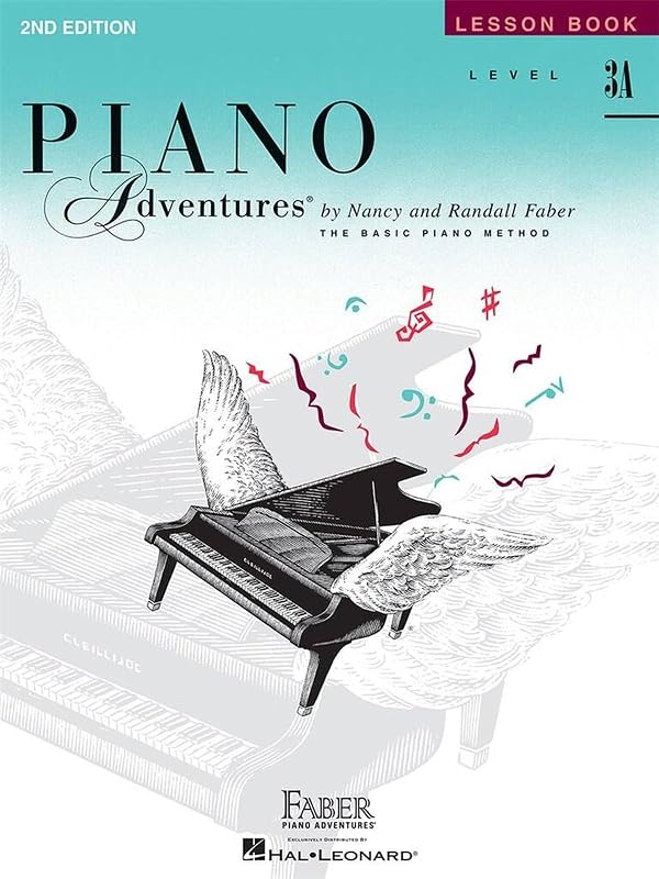 Piano Adventures: Libro de lecciones - Nivel 3A, 2.ª edición | Método de piano intermedio para niños y adolescentes | Cancionero educativo de partituras con escala cromática y arpegios | Libro de piano Faber
