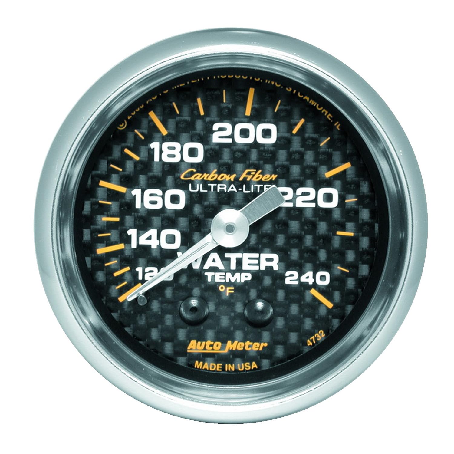 Auto Meter 8445 Carbon Fiber Auto Gauge Auto Meter Carbon Fiber Water Temp Gauge ...